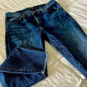 7 for all mankind skinny ankle jeans perfect like new condition! Size 31